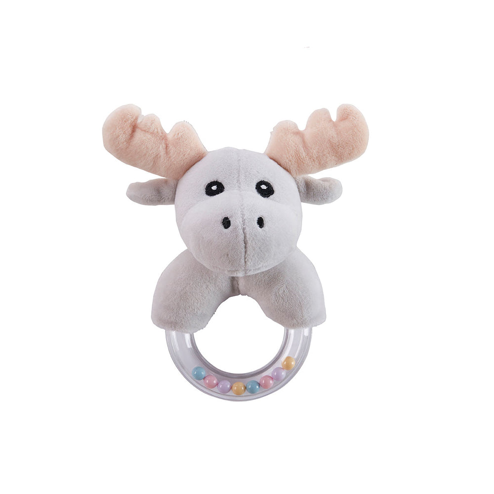 De Kid's Concept rammelaar eland is een super leuk speeltje voor jouw kleintje. De rammelaar bestaat uit een ring met daarop een schattig knuffeltje van een eland. VanZus.