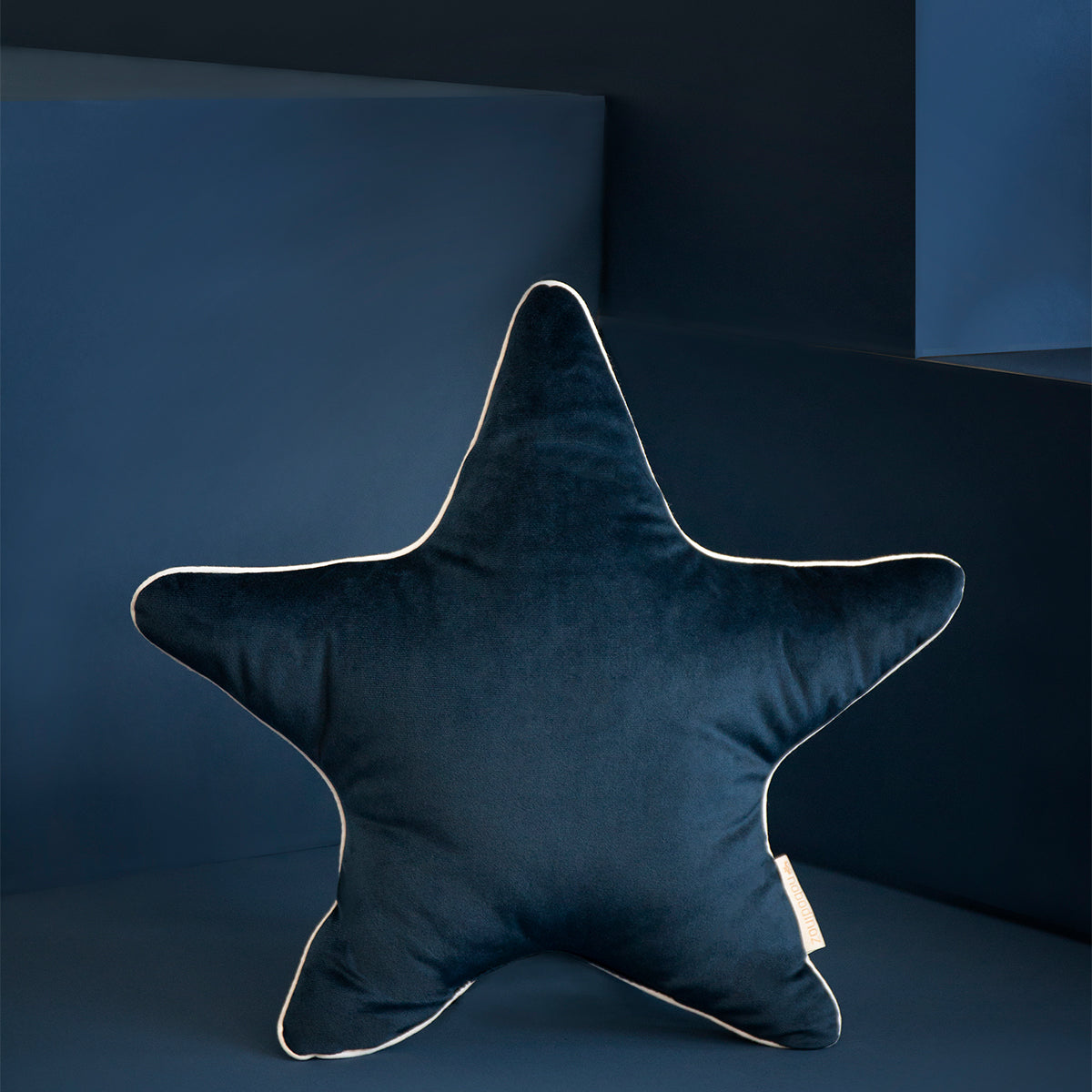 Het Nobodinoz Aristote velvet ster kussen night blue is zacht om tegen aan te liggen en cute om te zien. Dit stervormige sierkussen is ervoor gemaakt om het bed, de box, je stoel of je cosy corner te laten schitteren. VanZus