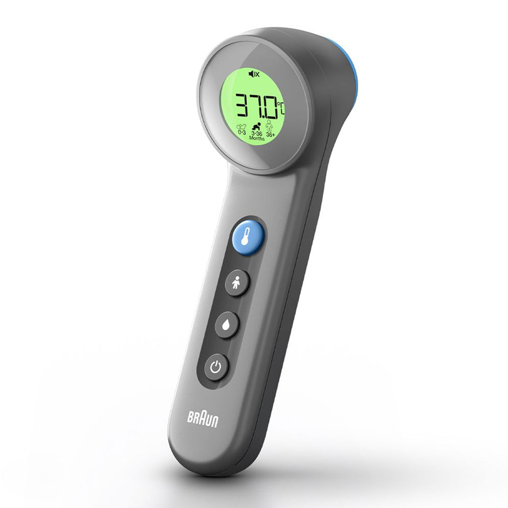 De Braun voorhoofdsthermometer is ideaal om binnen een paar seconden de temperatuur te meten, door de thermometer simpelweg op het midden van het hoofd te richten, tussen de wenkbrauwen. VanZus