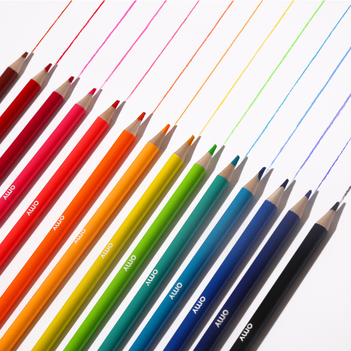 Met deze OMY kleurpotloden maakt jouw kindje de mooiste tekeningen! In deze set met potloden zitten maar liefst 16 mooie kleuren: 10 neon kleuren en 6 glimmende kleuren. VanZus.