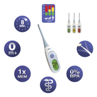 Bij een verhoging is het altijd verstandig om temperatuur op te meten. De Braun digitale thermometer PRT 2000 is een handige digitale thermometer met leeftijdsafhankelijke koortsindicator. VanZus