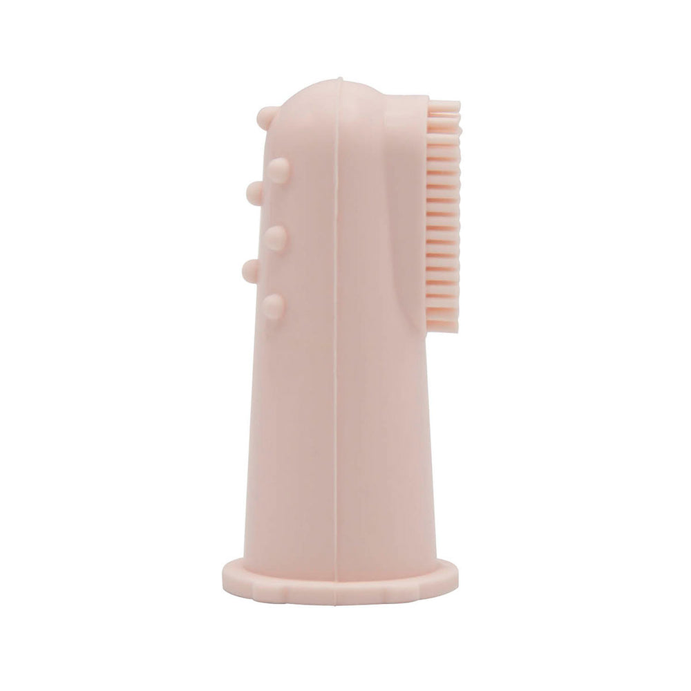 Met de vingertop-tandenborstel van Difrax roze kun je eenvoudig starten met de mondverzorging van je baby. De borstel is van BPA-vrij siliconen en zacht in gebruik. Ideaal voor het poetsen van de eerste tandjes. VanZus.