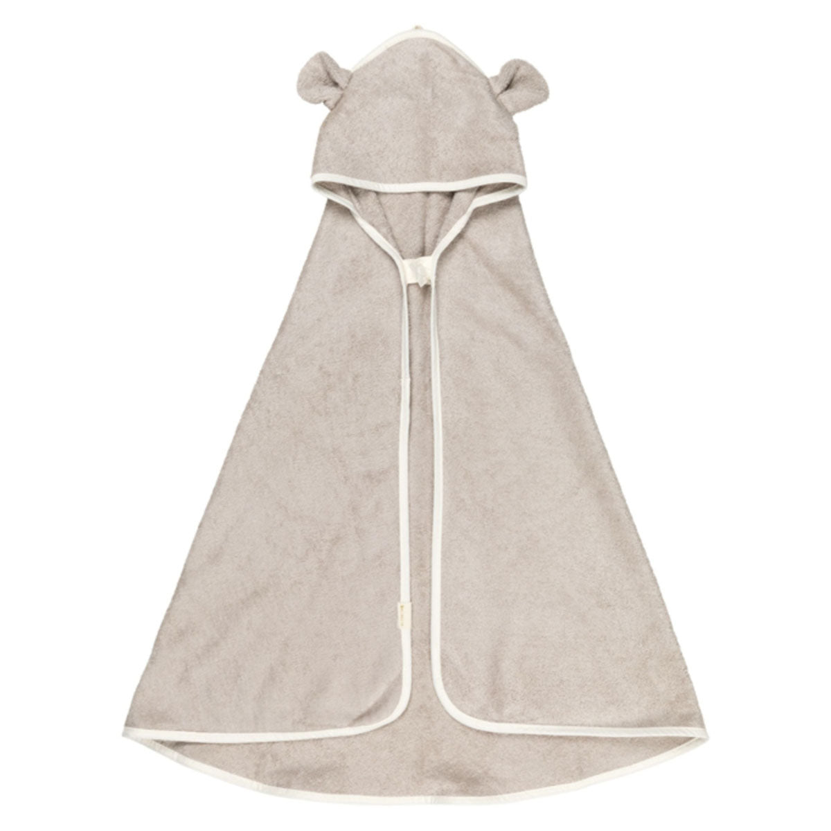 Pak jouw kindje heerlijk warm in na het badderen met de badcape baby bear van Fabelab. Het zachte beige kleurige handdoekje heeft schattige berenoortjes en een handig drukknoopje. Leuk als kraamcadeau. VanZus