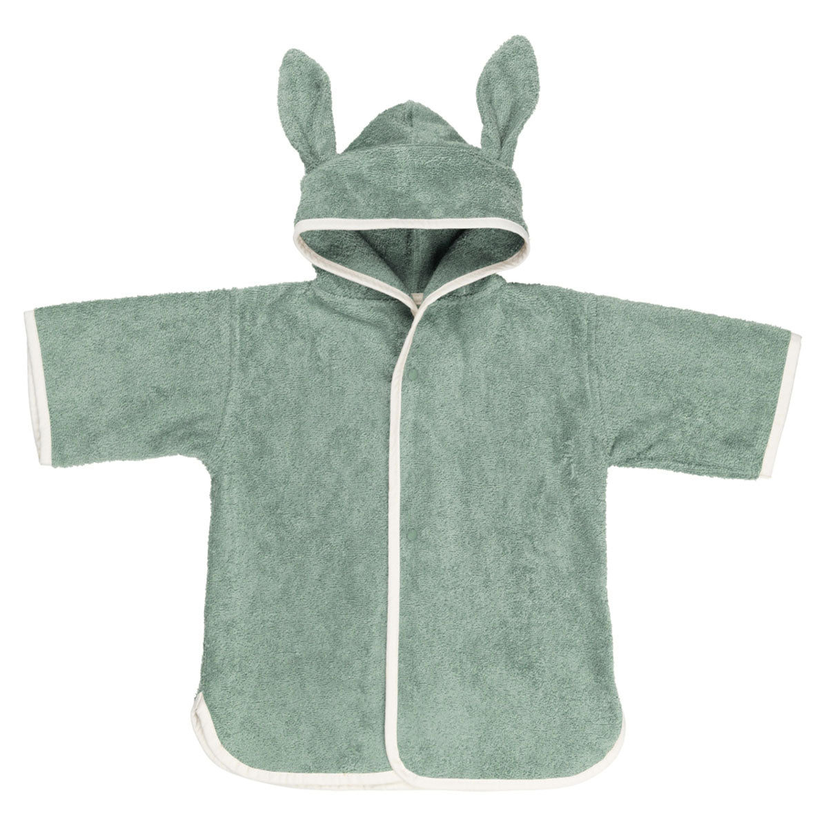 Gebruik de poncho baby bunny eucalyptus van Fabelab na het badderen of tijdens een dagje strand. Heerlijk warm, zacht en comfortabel. Het badjasje is niet alleen praktisch, het is een echte eyecatcher door de lieve oortjes en kleur. VanZus 
