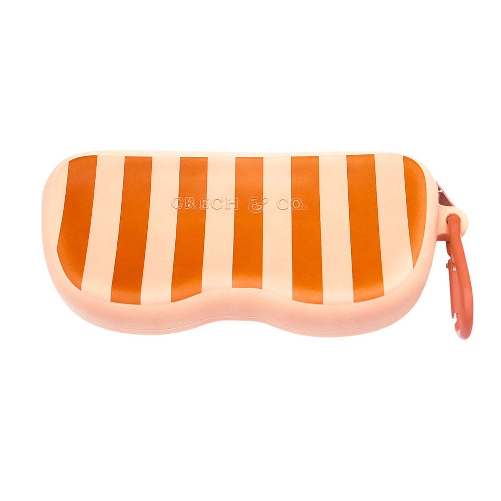 De Grech & co. case voor zonnebril stripes sunset, for mommy and me is een schitterende beschermhoes voor zonnebrillen, ontworpen om je favoriete zonnebril veilig en beschermd te houden tijdens het reizen en opslaan. VanZus