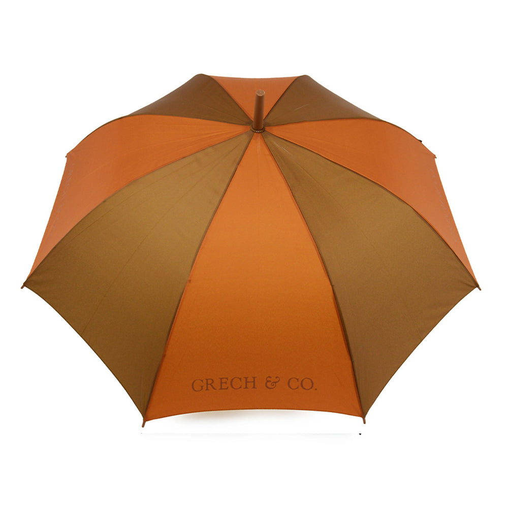 Bij regen én zonneschijn zorgt de duurzame Grech & co. paraplu adult tierra ervoor dat je stijlvol voor de dag komt. Leuk voor tieners, mama of papa en te combineren met de kids-versie voor een leuke mommy & me match. VanZus