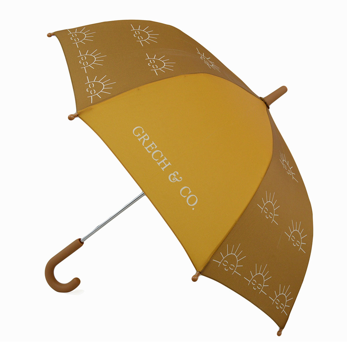 Bij regen én zonneschijn zorgt de duurzame Grech & co. paraplu kids wheat ervoor dat je stijlvol voor de dag komt. Leuk voor kinderen die willen matchen met hun grote broer/zus, mama of papa. VanZus