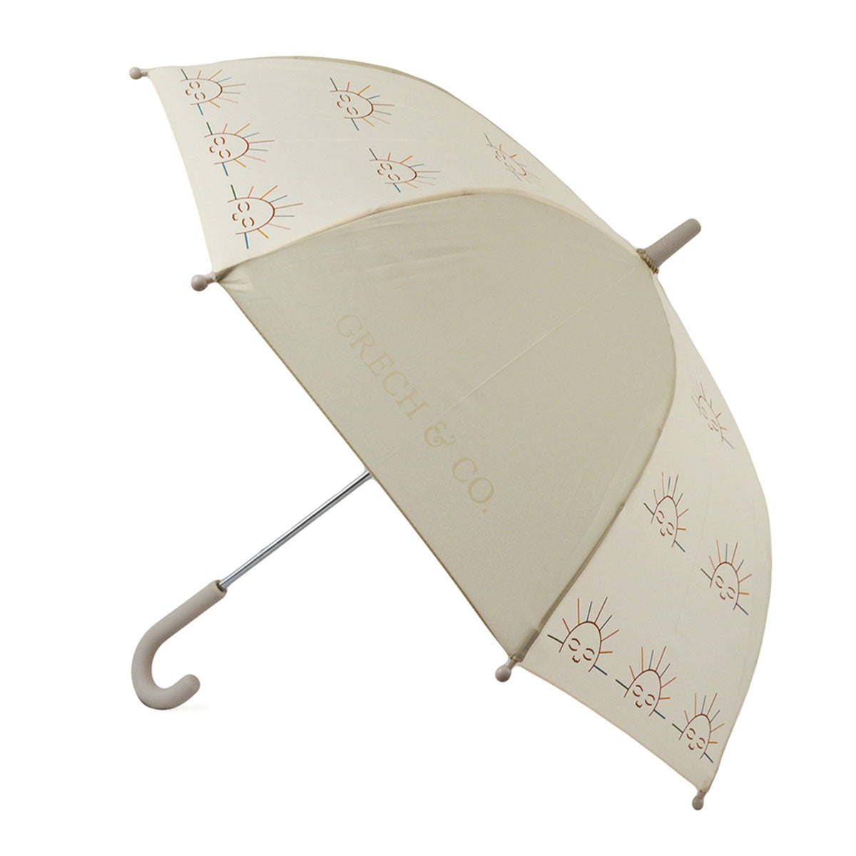 Bij regen én zonneschijn zorgt de duurzame Grech & co. paraplu kids atlas ervoor dat je stijlvol voor de dag komt. Leuk voor kinderen die willen matchen met hun grote broer/zus, mama of papa. VanZus