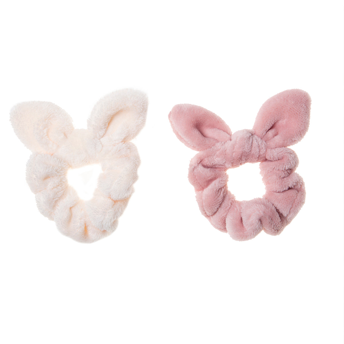 Kijk eens wat een superschattige fluffy scrunchies met konijnenoren van Rockahula! Functioneel en hip, in de kleuren wit en donkerroze. Een musthave haar accessoire voor kindjes die houden van konijntjes. VanZus