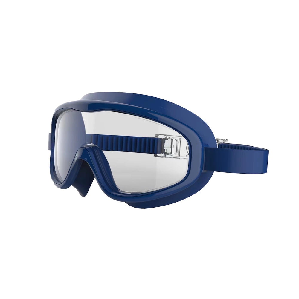 Petit Pommes Hans is een duikbril voor kinderen in de kleur Cannes blue (blauw). Een goede keuze voor jonge snorkelaars en zwemmers door de goede pasvorm en omdat hij gemakkelijk aan te passen is aan verschillende gezichtsvormen en -maten. VanZus