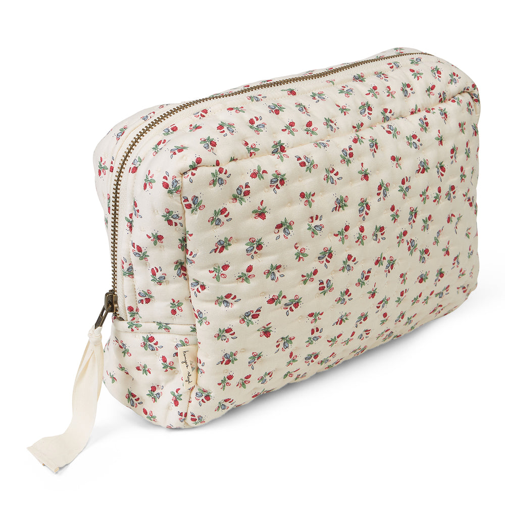 Ik ga op reis en ik neem mee... De Konges Slojd toilettas groot fleur tricolore! Perfect om al je belangrijke toiletspulletjes in te bewaren. Perfect voor thuis of als je op pad bent. VanZus.