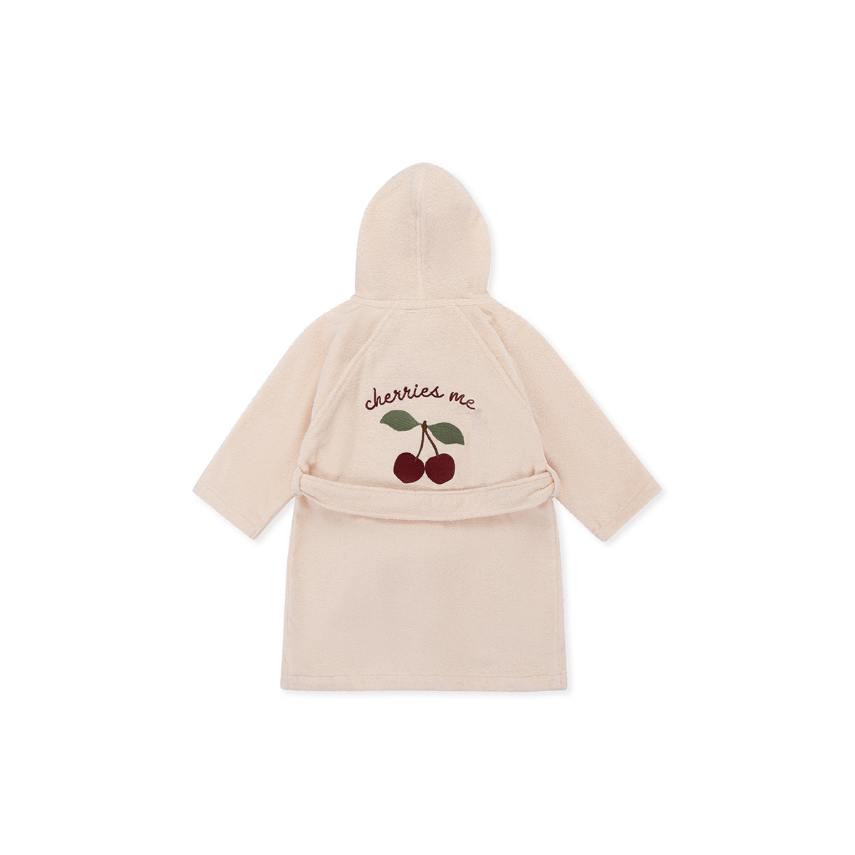 Pak je kleintje warm in na het badderen met de schattige Konges Slojd terry geborduurde badjas cherry! Deze kinderbadjas heeft alles wat je nodig hebt voor het ultieme comfort van je kindje. VanZus.