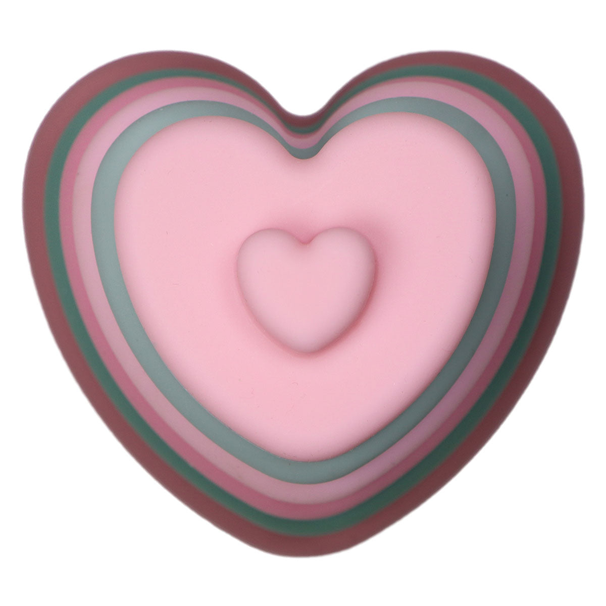 Dit is de Label Label stapelaar hart roze, een bijzondere stapelaar gemaakt van silicone. Dit maakt de stapeltoren geschikt als speelgoed vanaf de geboorte. De toren bestaat uit 6 harten in roze en groen tinten. VanZus.