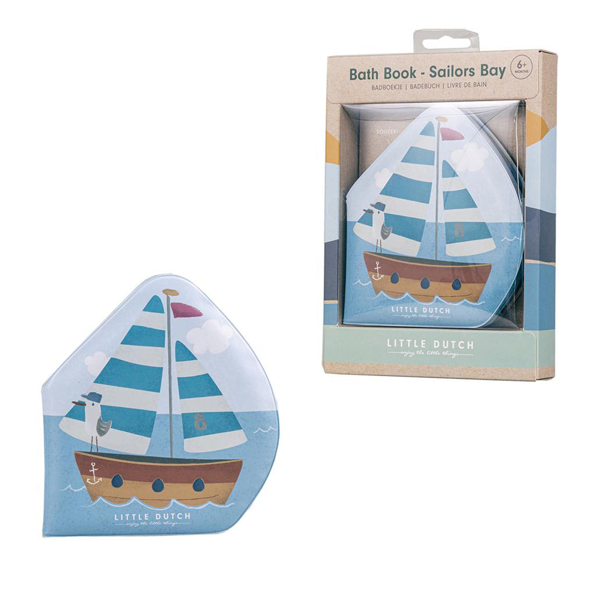 Yes, we gaan in bad! Met het Little Dutch badboekje Sailors Bay heeft je kleintje altijd een leuke activiteit tijdens het badderen. VanZus