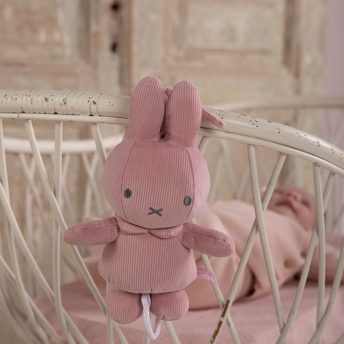 Met dit Nijntje muziekdoosje pink baby rib laat jij je kindje tot rust komen en heerlijk in slaap vallen. Trek aan het touwtje en er klinkt een rustgevend muziekje: für elise. VanZus