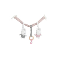 Een ritje in de auto is soms best saai. Helemaal voor je kleintje. Gelukkig is er de Nijntje wagenspanner pink baby rib. Deze mooi roze hanger voor aan het autostoeltje zorgt voor vermaak tijdens de autorit. VanZus