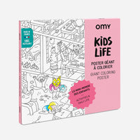De OMY kleurposter 1 mtr Kids Life zorgt voor heel veel uren kleurplezier. Deze grote themakleurplaat neemt je mee in het dagelijks leven van een kind. Pak je favoriete viltstiften erbij en ga op avontuur! VanZus.