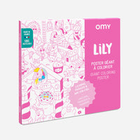 De OMY kleurposter 1 mtr Lily zorgt voor heel veel uren kleurplezier. Deze grote themakleurplaat neemt je mee in de wondere wereld van eenhoorns. Pak je favoriete viltstiften erbij en ga op avontuur! VanZus.