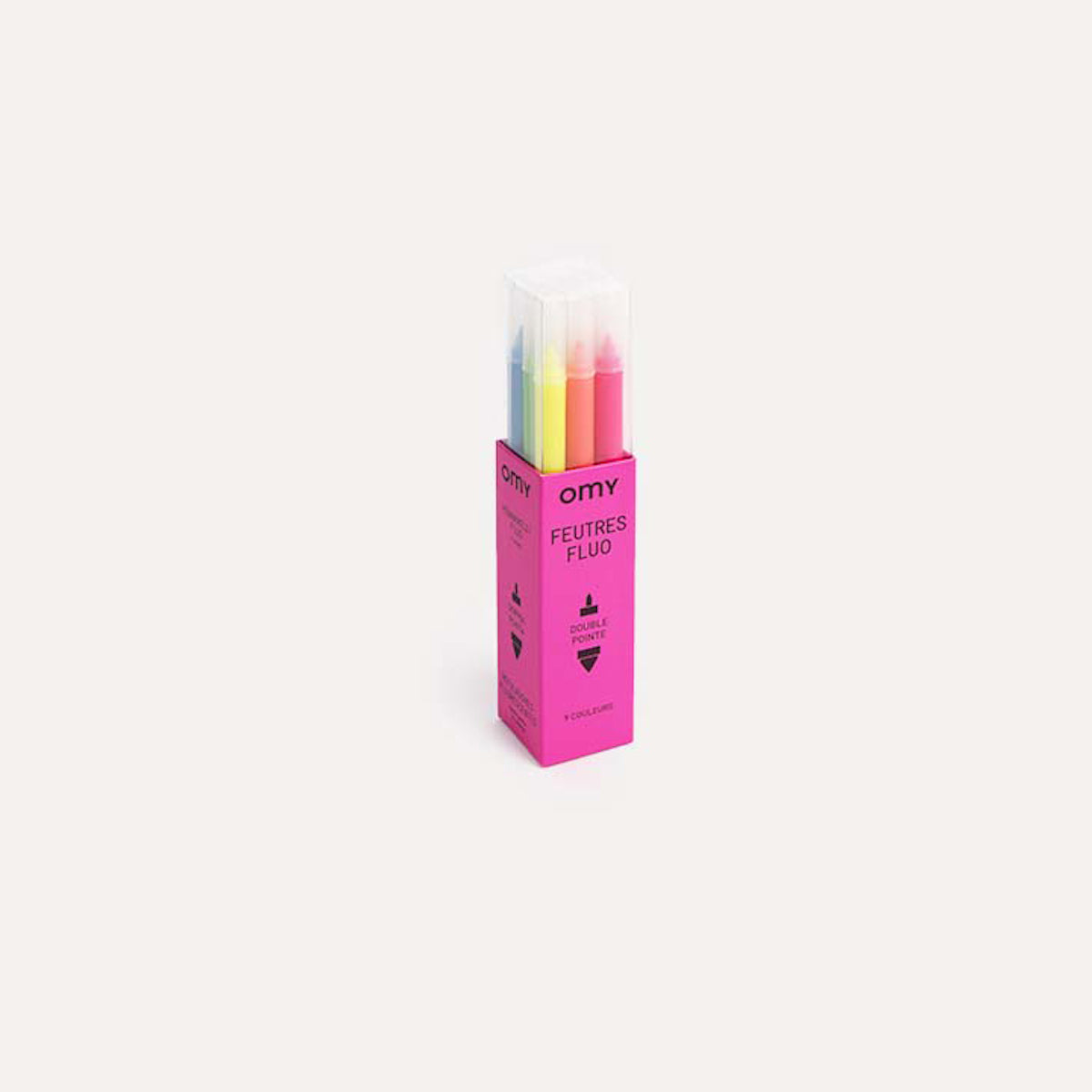 De OMY afwasbare viltstiften neon set is de ideale stiften set voor iedereen die van felle kleuren houdt. In deze set zitten 9 neon kleuren en de stiften hebben een fijne en een dikke punt. Super handig! VanZus.