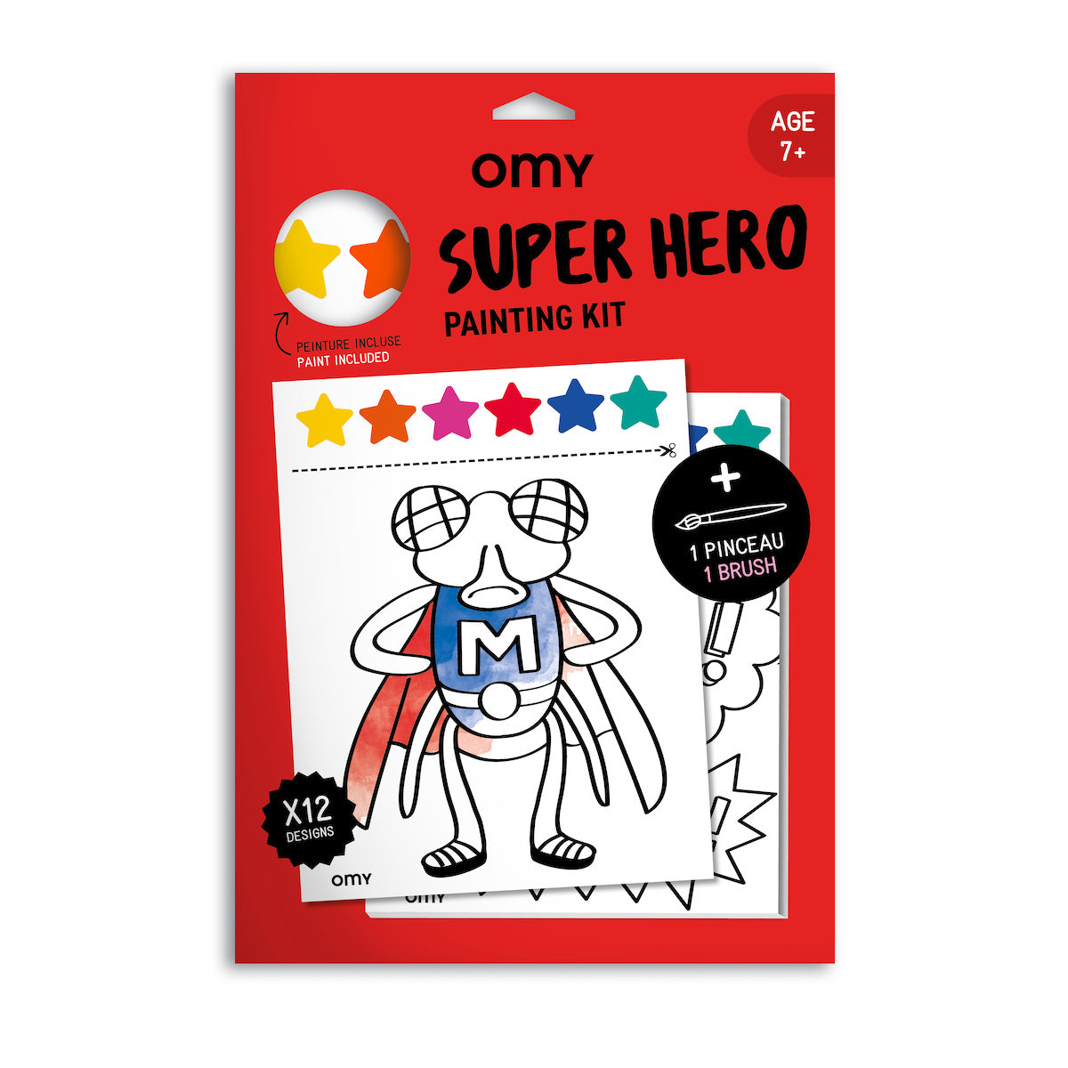 De OMY verfset incl verf Super hero is de ideale verfset voor onderweg maar ook super leuk voor thuis. Het enige wat je nodig hebt om een prachtig schilderij te maken is een paar druppels water. VanZus.