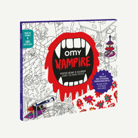 De OMY kleurposter met stickers 1 mtr Vampire zorgt voor urenlang kleurplezier. Pak je favoriete gekleurde stiften en stap in de griezelige wereld van bloederige vampieren, enge spoken en hongerige zombies. VanZus.