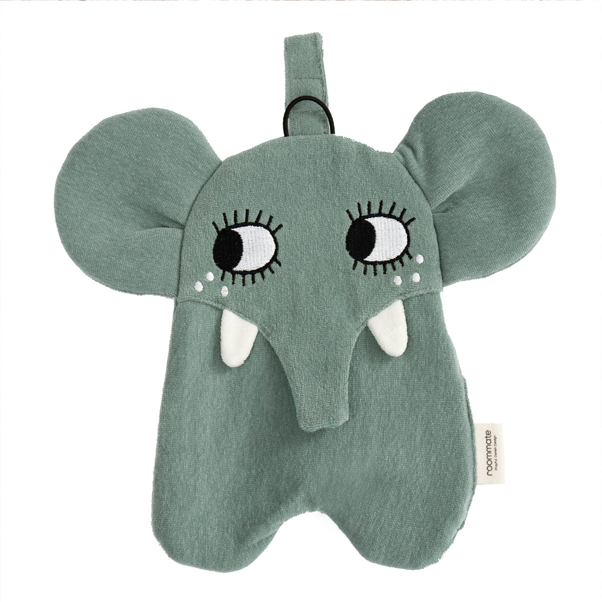 Het speendoekje olifant van Roommate: het vertrouwde en zachte vriendje van jouw kindje. De speen is eenvoudig te bevestigen aan het lapje. Met het doekje geef je jouw kindje iets om mee te spelen én te knuffelen. VanZus