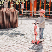 De Scoot and Ride Highwaykick 1 peach is een loopfiets en step in 1. De Scoot and Ride is het perfecte verjaardagscadeau voor een eerste verjaardag. Deze variant heeft een mooie perzik kleur. VanZus.