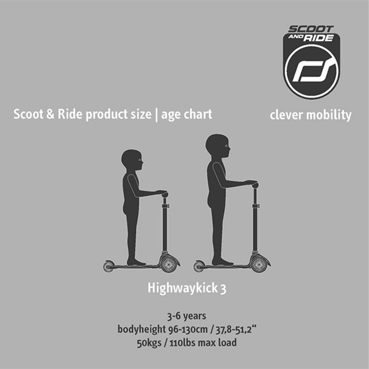 De Scoot and Ride Highwaykick 3 steel is een fijne step voor kinderen vanaf 3 jaar. De Highwaykick is goed voor de ontwikkeling van de fijne motoriek, het evenwichtsgevoel en het zelfvertrouwen van kinderen. VanZus.