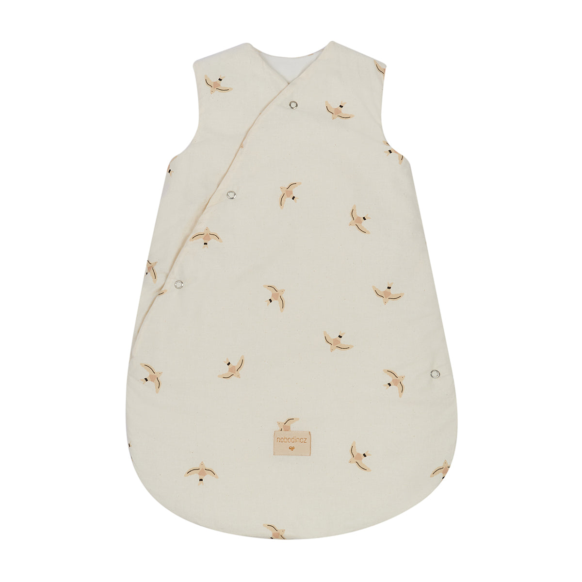 De Nobodinoz snowy warm slaapzak nude haiku bird is onmisbaar voor elke ouder. Deze heerlijke slaapzak zonder mouwen heeft een mooie lichte kleur en houdt je kleintje lekker warm. Voor baby, dreumes en peuter! VanZus.