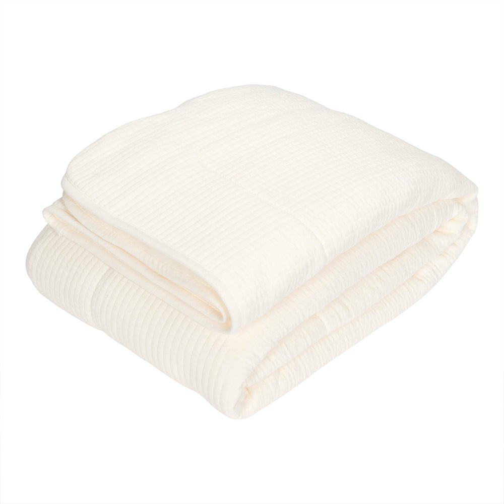 De wiegdeken pure soft white van Little Dutch is multifunctioneel: gebruik het als deken, omslagdoek, sprei of speelkleed. De deken is warm en zacht. Ideaal voor jouw kindje. VanZus