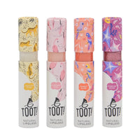 Met Toot! natuurlijke lipgloss parrot glam, haal je een natuurlijke, verantwoorde lipgloss in huis, waar kinderen geen genoeg van kunnen krijgen. Natuurlijke ingrediënten, glutenvrij, zacht voor de huid. VanZus.