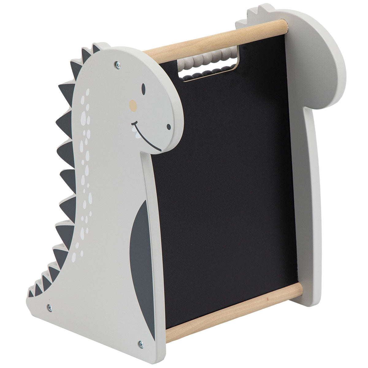 Met het Tryco telraam dinosaurus leert jouw kindje spelenderwijs tellen en rekenen. Dit telraam is gemaakt van hout, heeft de vorm van een dino en op de achterkant zit een krijtbord. VanZus.