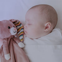 Wil jij jouw baby helpen om in slaap te vallen en te blijven? Dan biedt de ZAZU Baby ZAZU Baby comforter rabbit Becky pink de oplossing met deze schattige hartslag- en muziekknuffeldoek in de vorm van een konijn. VanZus.