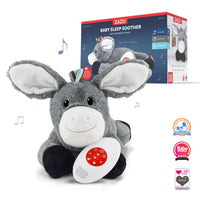 Wil jij jouw baby helpen om in slaap te vallen en te blijven? Dan biedt de ZAZU hartslagknuffel Don the donkey heartbeat de oplossing met deze schattige hartslag- en muziekknuffel in de vorm van een ezel. VanZus.