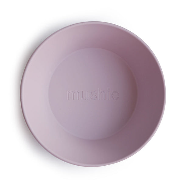 Mushie schaaltje rond soft lilac (2st)