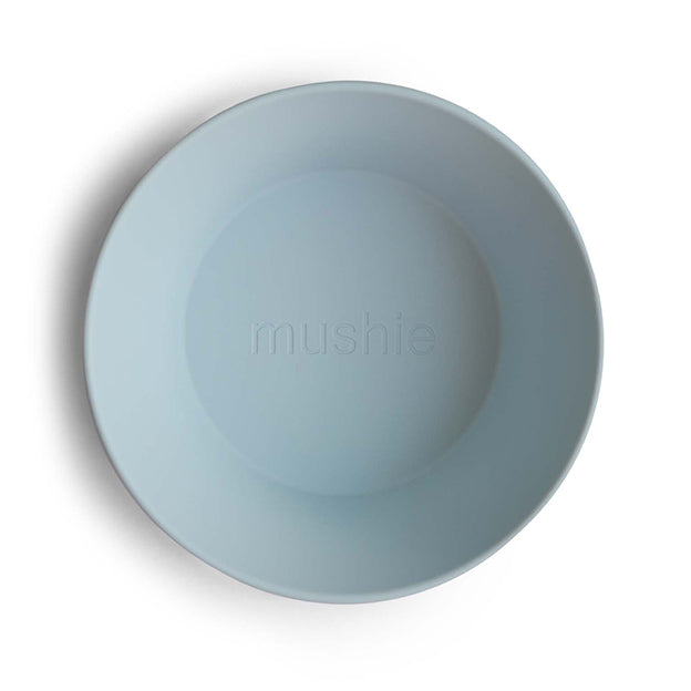 Mushie bowl round powder blue (2pcs)